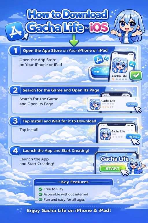 how to download gacha life for ios