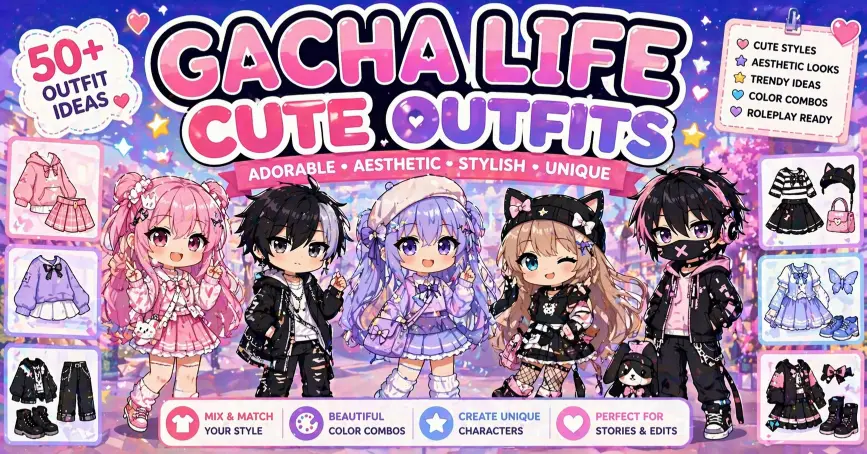 gacha life cute outfit ideas
