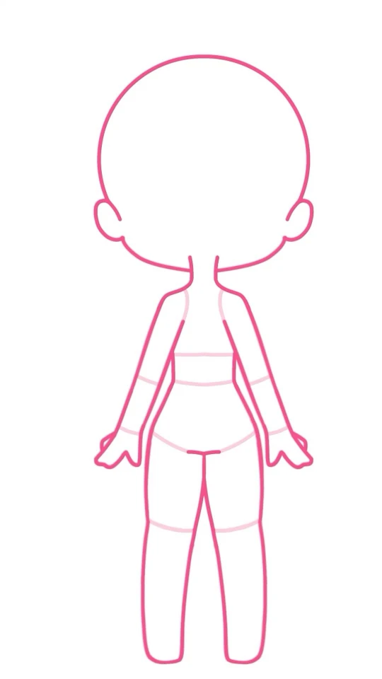 Drawing your own gacha body base