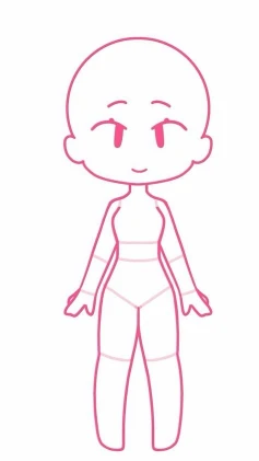 Gacha standing body base